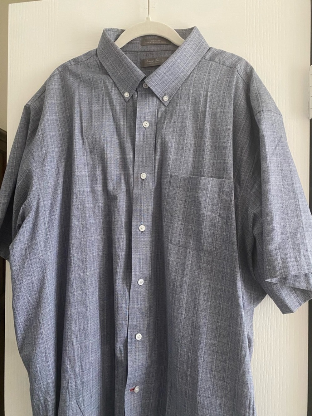 Daniel Cremieux Blue Plaid Short-Sleeve Button-Down Shirt